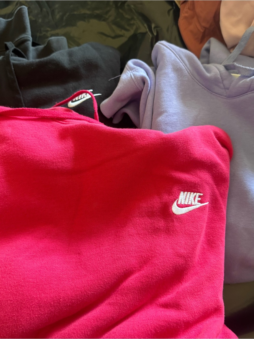 Nike Hot Pink Sweatshirt with White Swoosh
